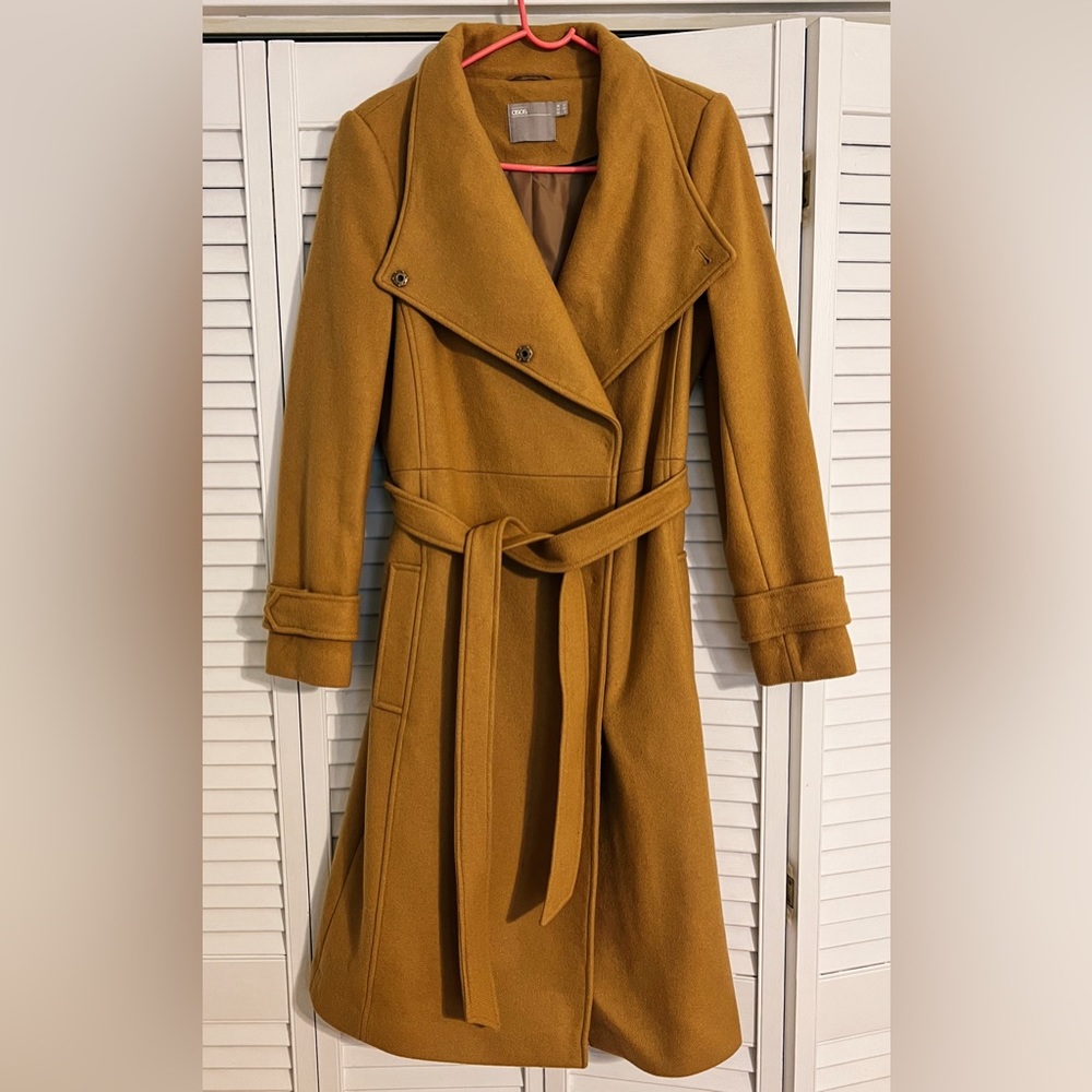 Camel ASOS Belted Coat Like New